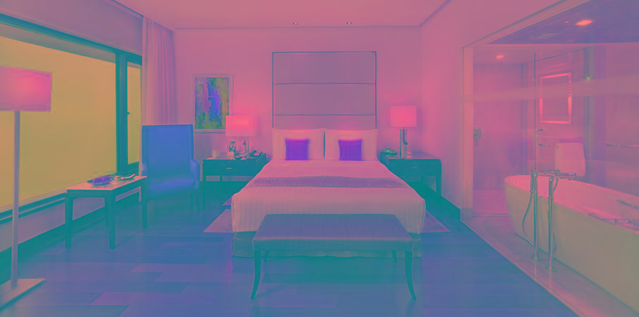 Hotel The Oberoi Bombay Esterno foto A bedroom with a 3D model of the room